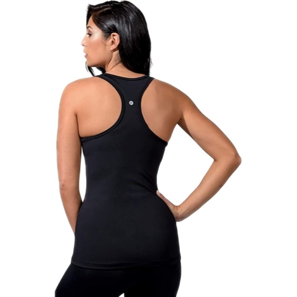 NWT 90 Degree by Reflex Gray & Black Racer Back Tops - Picture 2 of 8